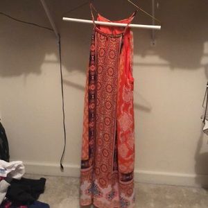 Light flowy, spring dress, Aztec patterned